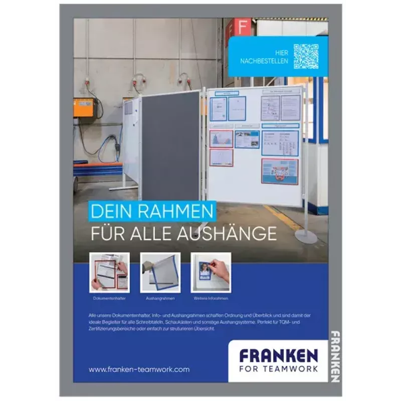 Dēļa rāmis Franken AR15132 Sudraba A3 470x10x650mm 2 gab.