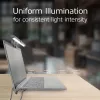 Uzklipsējams klēpjdatora LED gaismas lukturis ACT AC8050, regulējams spilgtums, barošana caur USB
