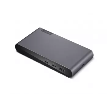 Lenovo 40B30090IT USB-C portatīvā datora dokstacija / portu replikators, 2× USB 3.2 Gen 2, pelēka