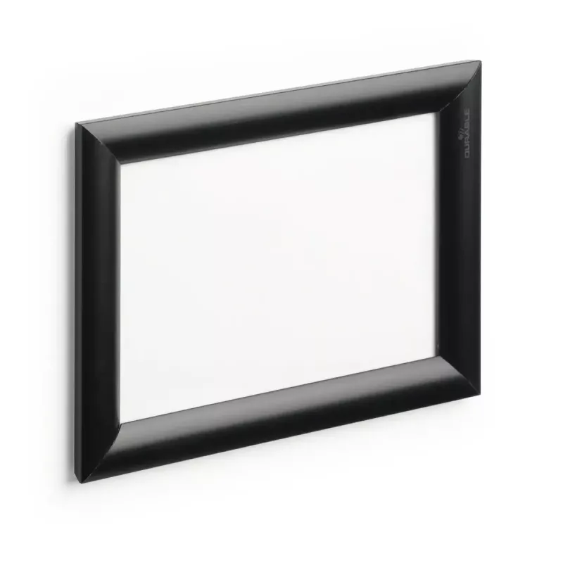 Bildes rāmis Durable 479501 — viens alumīnija/plastmasas rāmis, 179×240×12 mm, melns