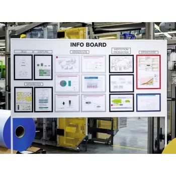 Izturīga 486904 dokumentu paplāte / vēstuļu paplāte, kraujams galda organizators, plastmasa