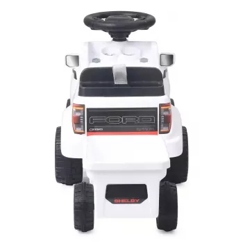 Braucamais auto Jamara Shelby Ford F-150 Raptor — darbināms ar baterijām, 1 sēdvieta, 4 riteņi, melns/balt