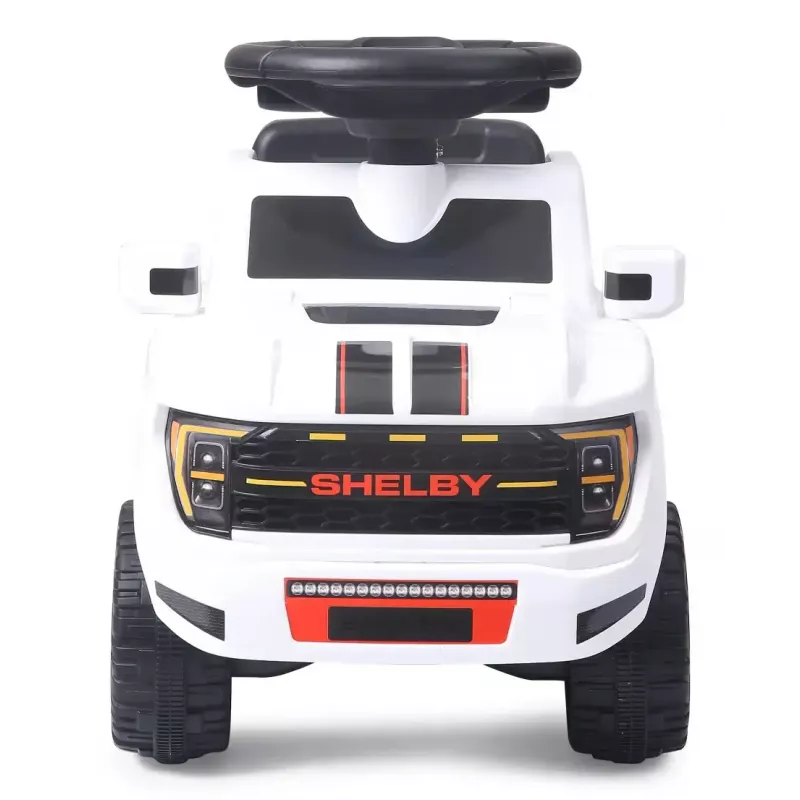 Braucamais auto Jamara Shelby Ford F-150 Raptor — darbināms ar baterijām, 1 sēdvieta, 4 riteņi, melns/balt