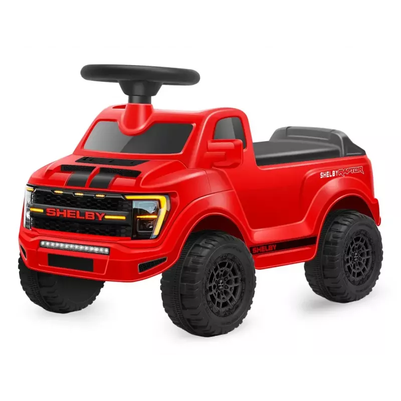 Braucamā mašīna Jamara Shelby Ford F-150 Raptor — darbināms ar baterijām, 1 sēdvieta, 4 riteņi, melns/sarkans