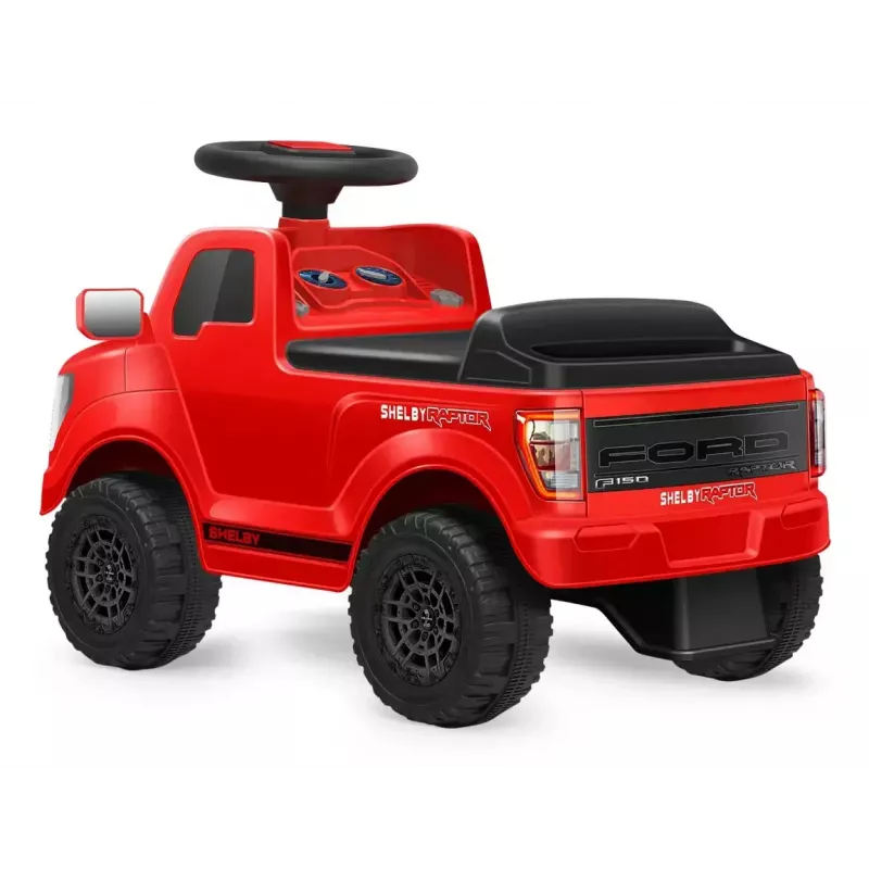 Braucamā mašīna Jamara Shelby Ford F-150 Raptor — darbināms ar baterijām, 1 sēdvieta, 4 riteņi, melns/sarkans