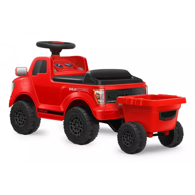Braucamā mašīna Jamara Shelby Ford F-150 Raptor — darbināms ar baterijām, 1 sēdvieta, 4 riteņi, melns/sarkans