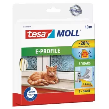 Blīvējošā gumijas lente TESA 05445-00100 10 m balta