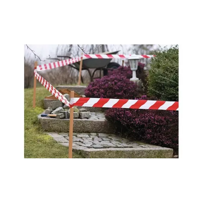 Barricade Tape TESA 58137 Red balta 100m