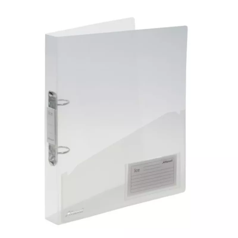 Rexel Ice 2 gredzenu mape A4 caurspīdīga, A4, polipropilēns (PP), caurspīdīga, 200 lapas, 2.5 cm, 3 cm