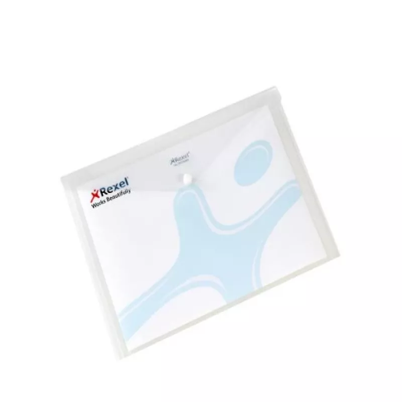 Rexel Popper maciņš A4 balts (5), A4, polipropilēns (PP), balts, 150 lapas, 335 mm, 235 mm