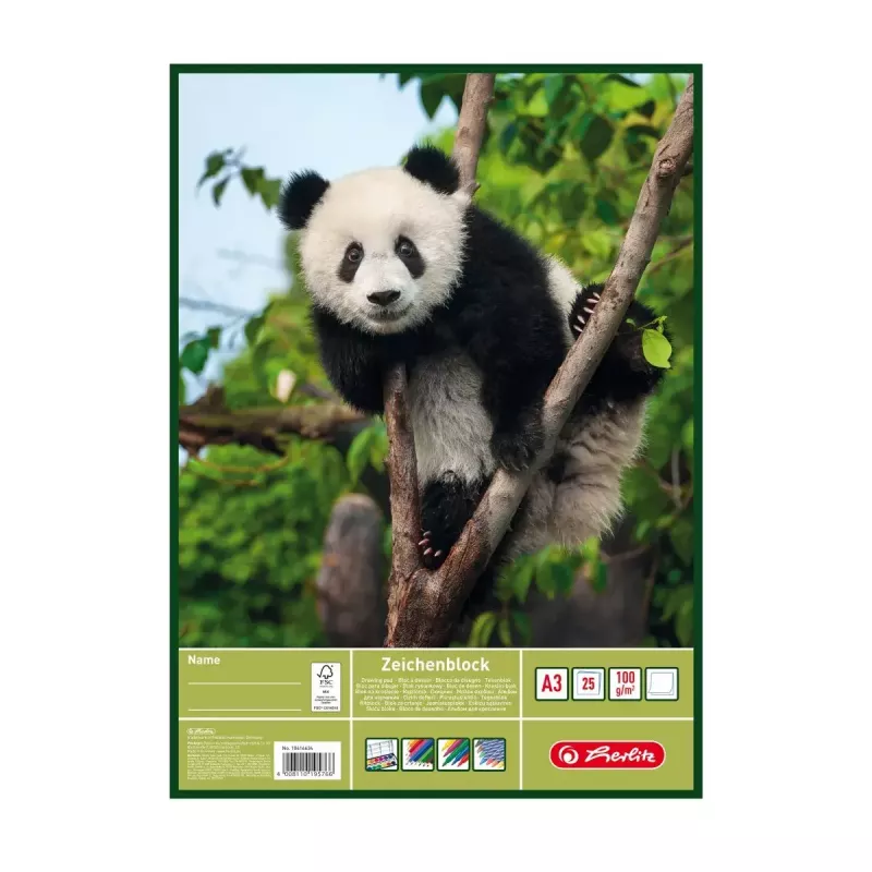 Rakstāmpapīra bloks Herlitz 10416634 A3 25 lapas Daudzkrāsains