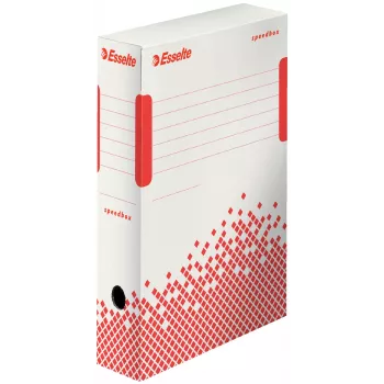 Esselte arhivēšanas kaste Speedbox FSC® 80 mm, Papīrs, Balta, A4, Ainava/Portrets, 80 mm, 250 mm