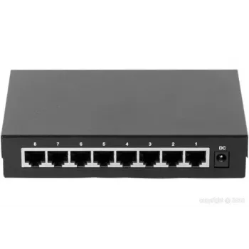 Nepārvaldāms slēdzis Dexlan 891008 8 pieslēgvietas Gigabit Ethernet melns
