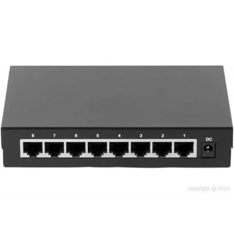 Nepārvaldāms slēdzis Dexlan 891008 8 pieslēgvietas Gigabit Ethernet melns