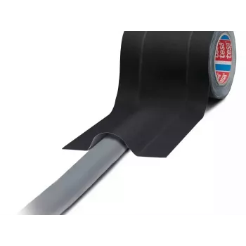 Lente TESA 4611 Melna 25 m Kaucuks