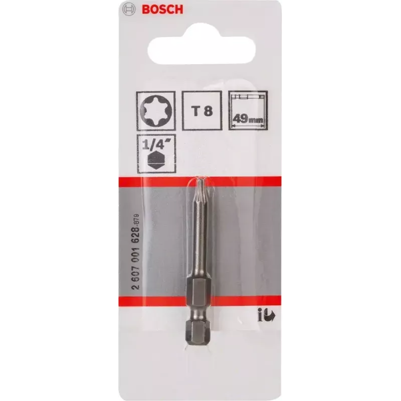 Skrūvgrieža uzgalis Bosch 2607001628 T8 īpaši ciets 49mm