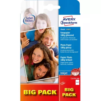 Fotopapīrs Avery Classic tintes printeriem 10x15cm 180g