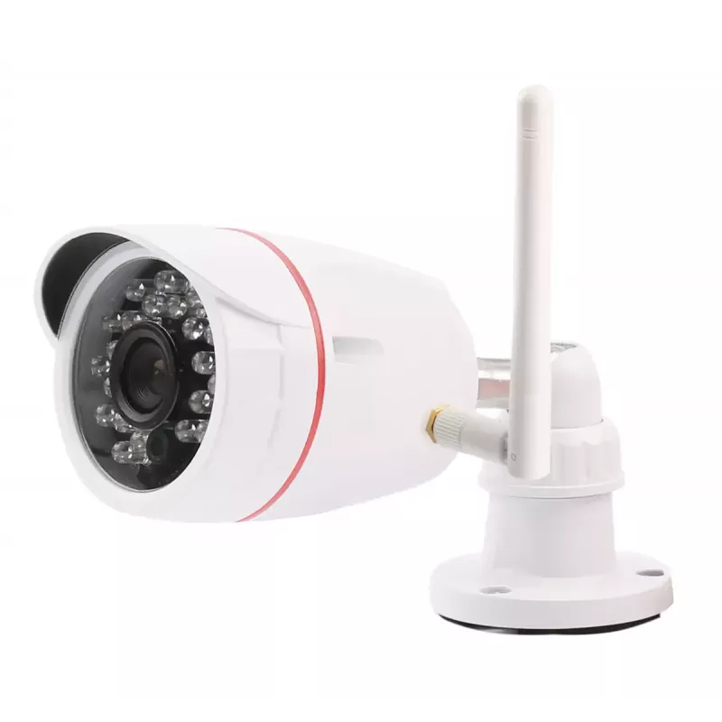 IP ložu drošības kamera Olympia OC 1280P — Izturīga pret laikapstākļiem, 1280×720, 3,6 mm, 60° skata lauks, uzstādīšana pie griestiem/sienas, vadu un bezvadu savienojums