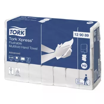 Papīra dvieļi Tork 129089 200 loksnes Baltas