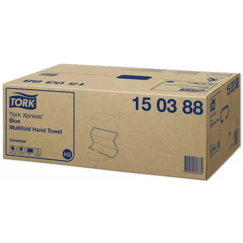 Tork 150388 papīra dvieļi, 237 loksnes, zili