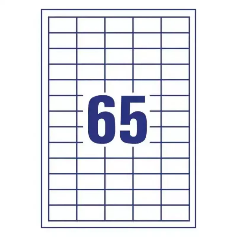 Pašlīmējošā etiķete taisnstūra forma AVERY 3666-10