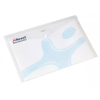 Rexel Active Folder A3 White (5), A3, polipropilēns (PP), caurspīdīga, balta, 0,15 mm, 458 mm, 323 mm