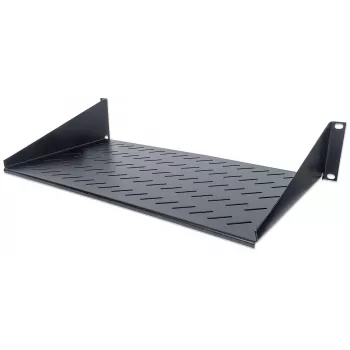 Intellinet 19 collu konsoles plaukts, 2U, 2 punktu priekšējā stiprinājuma, 250 mm dziļums, maks. 25 kg, melns, trīs gadu garantija