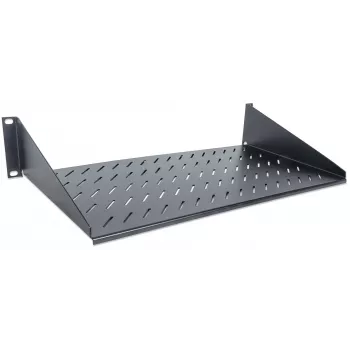 Intellinet 19 collu konsoles plaukts, 2U, 2 punktu priekšējā stiprinājuma, 250 mm dziļums, maks. 25 kg, melns, trīs gadu garantija