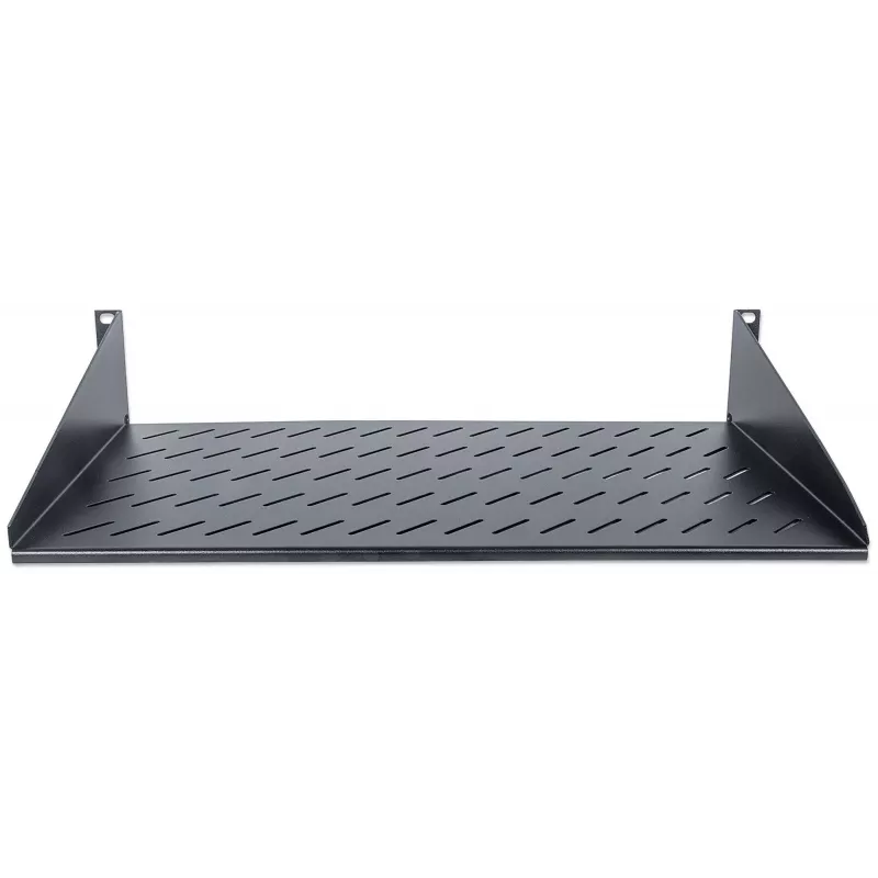 Intellinet 19 collu konsoles plaukts, 2U, 2 punktu priekšējā stiprinājuma, 250 mm dziļums, maks. 25 kg, melns, trīs gadu garantija