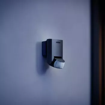 Pasīvais infrasarkanais sensors STEINEL IS 130-2 vadu montāža pie sienas melns