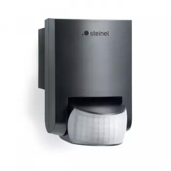 Pasīvais infrasarkanais sensors STEINEL IS 130-2 vadu montāža pie sienas melns
