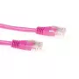 ACT rozā 2 metru U/UTP CAT5E komutācijas kabelis ar RJ45 savienotājiem