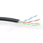 komutācijas kabelis ACT CAT5E F/UTP LSZH Stranded Melns 100 m