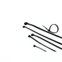 ACT kabeļu saites - melnas, garums 450 mm, platums 8,0 mm, Atkārtoti lietojama kabeļu saite, Neilons, Melns, -40 - 85 °C, 450 mm, 8 mm