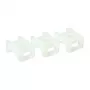 ACT kabeļu saišu stiprinājums ar skrūvi, Caurspīdīgs, Balts, Neilons, 100 gab., 23 mm, 16 mm, 9 mm