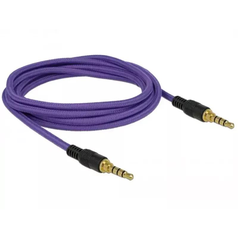 Audio kabelis 3.5mm DeLOCK 85599 2m Violeta