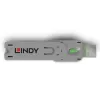 Lindy USB Type A pieslēgvietu bloķētāja atslēga, zaļa, Pieslēgvietu bloķētāja atslēga, USB Type-A, Zaļa, Akrilnitrila butadiēna stirols (ABS), 1 gab., Polietilēna maisiņš
