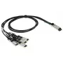 Skylane Optics DAPSSM0310G0228 InfiniBand/optiskās šķiedras kabelis 3 m SFP+ 4x SFP+ taisnais kabelis melns