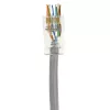 ACT RJ45 (8P/8C) CAT6 easyconnect neekranēts modulārais savienotājs apaļajam kabelim ar cietiem vai vītiem vadiem