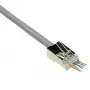 ACT RJ45 (8P/8C) CAT6 easyconnect ekranēts modulārais savienotājs apaļam kabelim ar cietiem vai savītiem vadiem