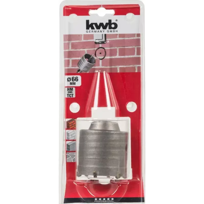 Vadošais urbis KWB 175166 6,6 cm betonam, granītam, marmoram