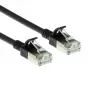 ACT melns 3 metru LSZH U/FTP CAT6A datacentra plānā pārlēkuma kabelis ar aizsargātiem RJ45 savienotājiem