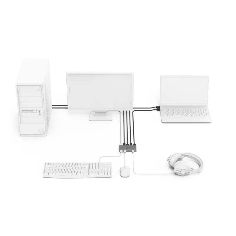 KVM slēdzis Hama 00200135 USB HDMI 4K Ultra HD