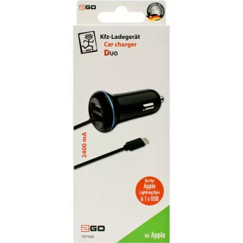 Mobilo ierīču lādētājs 2GO 797169 Universal melns Cigar lighter Auto 12/24V