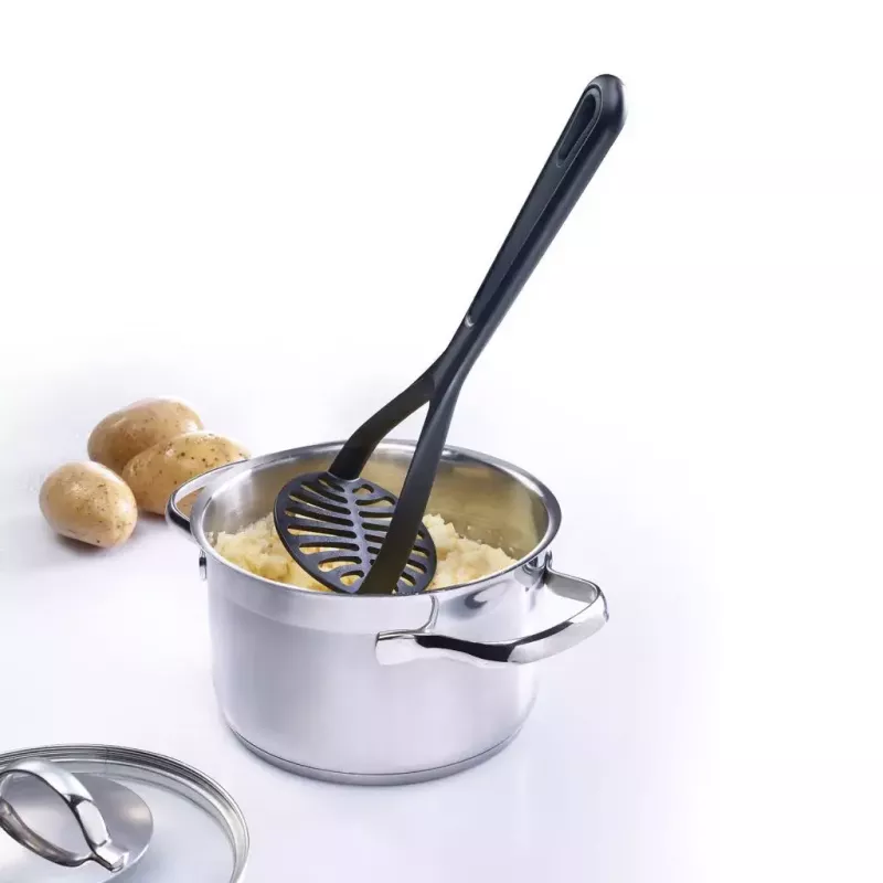 Tradicionāls kartupeļu stampājs Westmark Gentle — plastmasa, melns, 275 mm garš, 85 mm dziļš/augsts