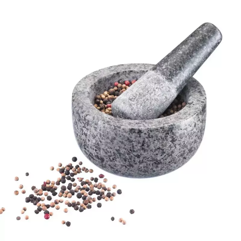Piesta un miezeris Westmark Granit pelēkā krāsā — granīts, Ø 13 cm, 131×131 mm