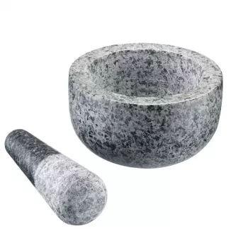 Piesta un miezeris Westmark Granit pelēkā krāsā — granīts, Ø 13 cm, 131×131 mm