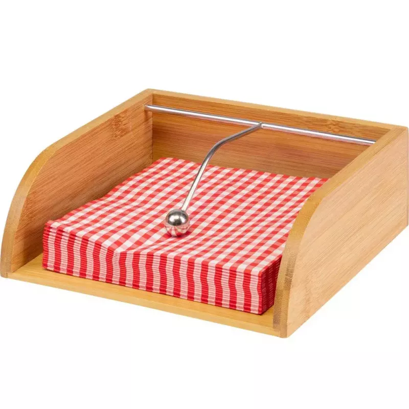 Salvešu turētājs Westmark Tapas + Friends Wood, bambuss un tērauds, 330×330 mm