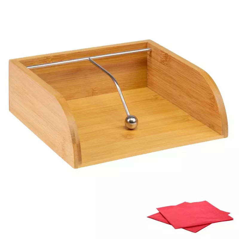 Salvešu turētājs Westmark Tapas + Friends Wood, bambuss un tērauds, 330×330 mm