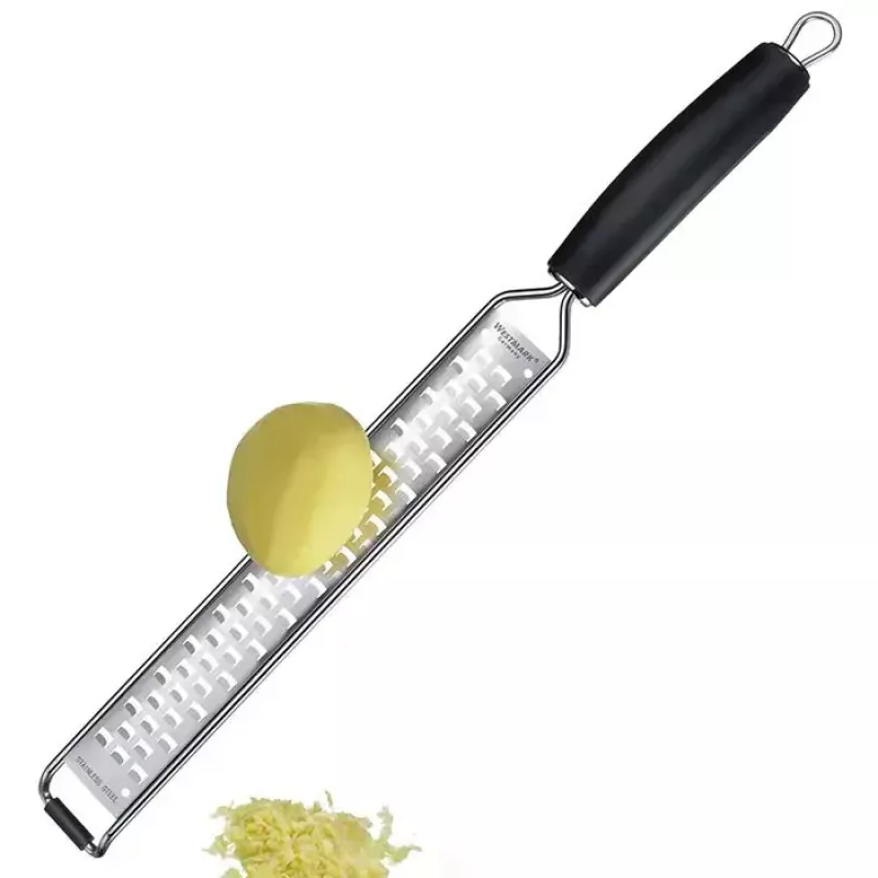 Plakana rīve Westmark Technicus‑Pro, nerūsējošā tērauda asmeņi, melns plastmasas korpuss, 36 mm platums, 399 mm garums